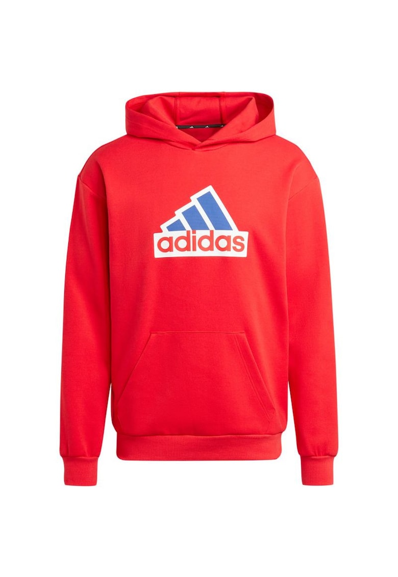 Hanorac sport barbati -  Bumbac/Poliester - Rosu -