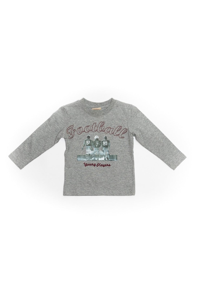 Bluza cu imprimeu Football - baieti - 59710 - Gri -