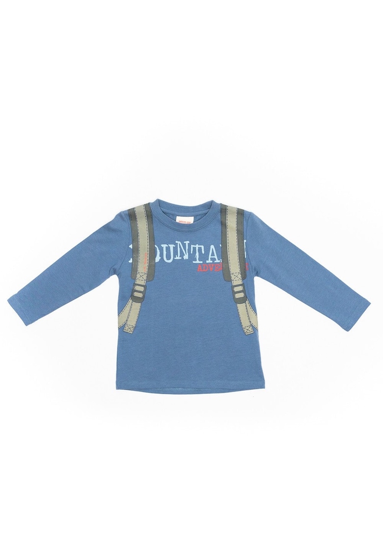 Bluza cu imprimeu ghiozdan - baieti - 16720 - Albastru -