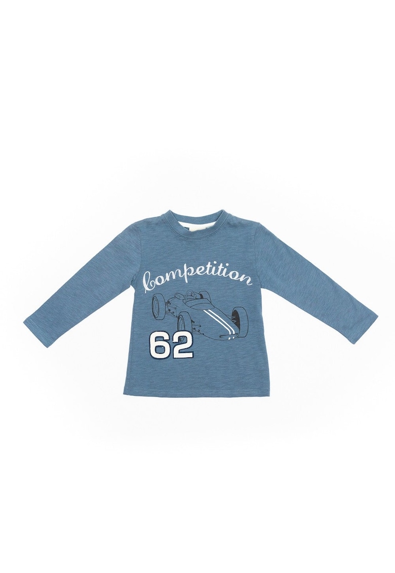 Bluza din bumbac - Wooloo Mooloo - Number 62 - 21720-1 - Albastru -