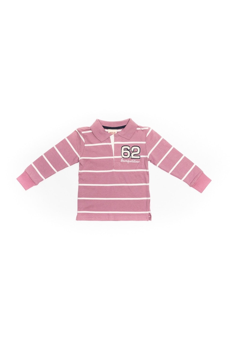 Bluza in dungi - baietei - 27720-2 - Roz -