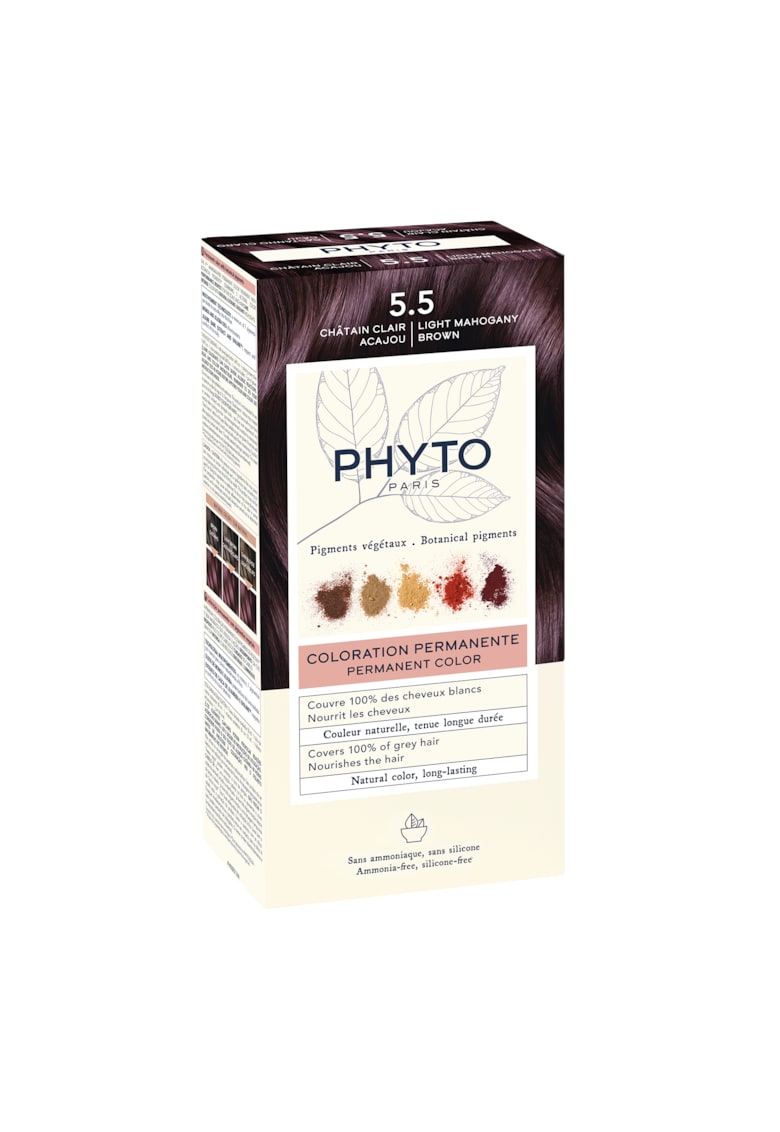 Vopsea par Phytocolor 5.5 Light Mohangany Brown - 50 ml