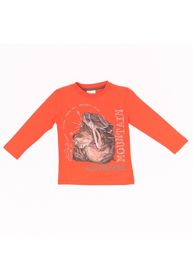 Bluza imprimeu montan - baieti - 17720 - Portocaliu -