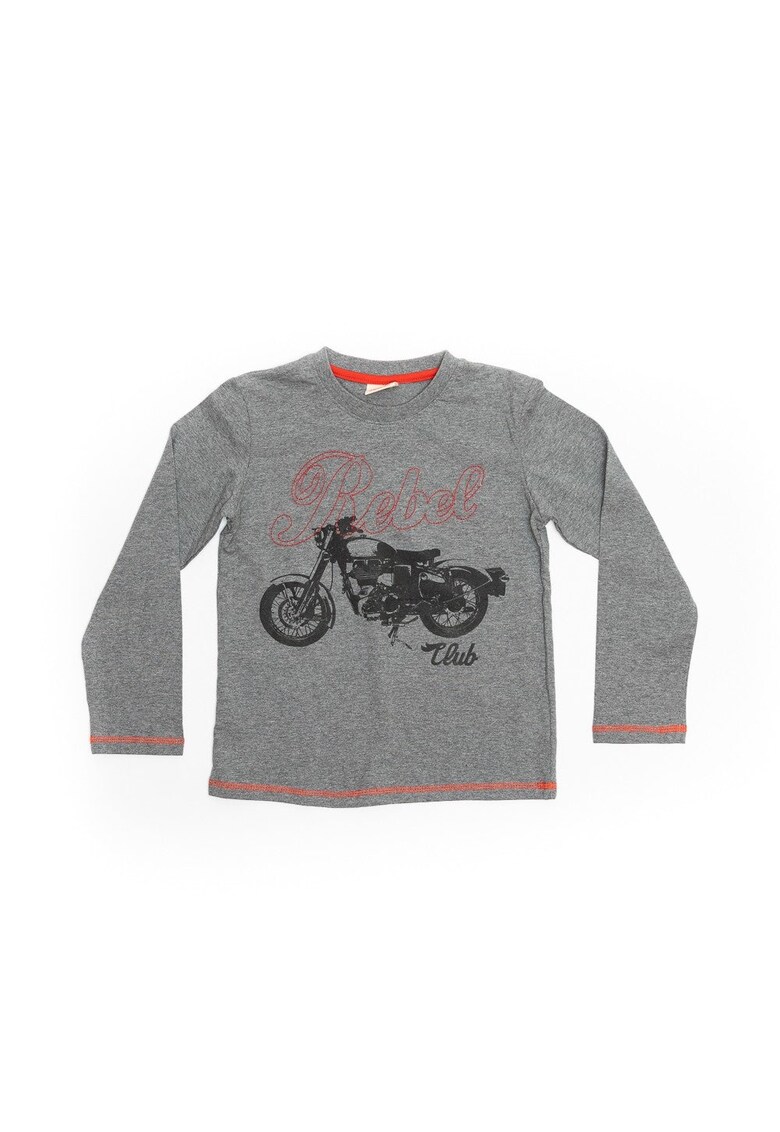 Bluza din bumbac - baieti - 28710 - Gri -