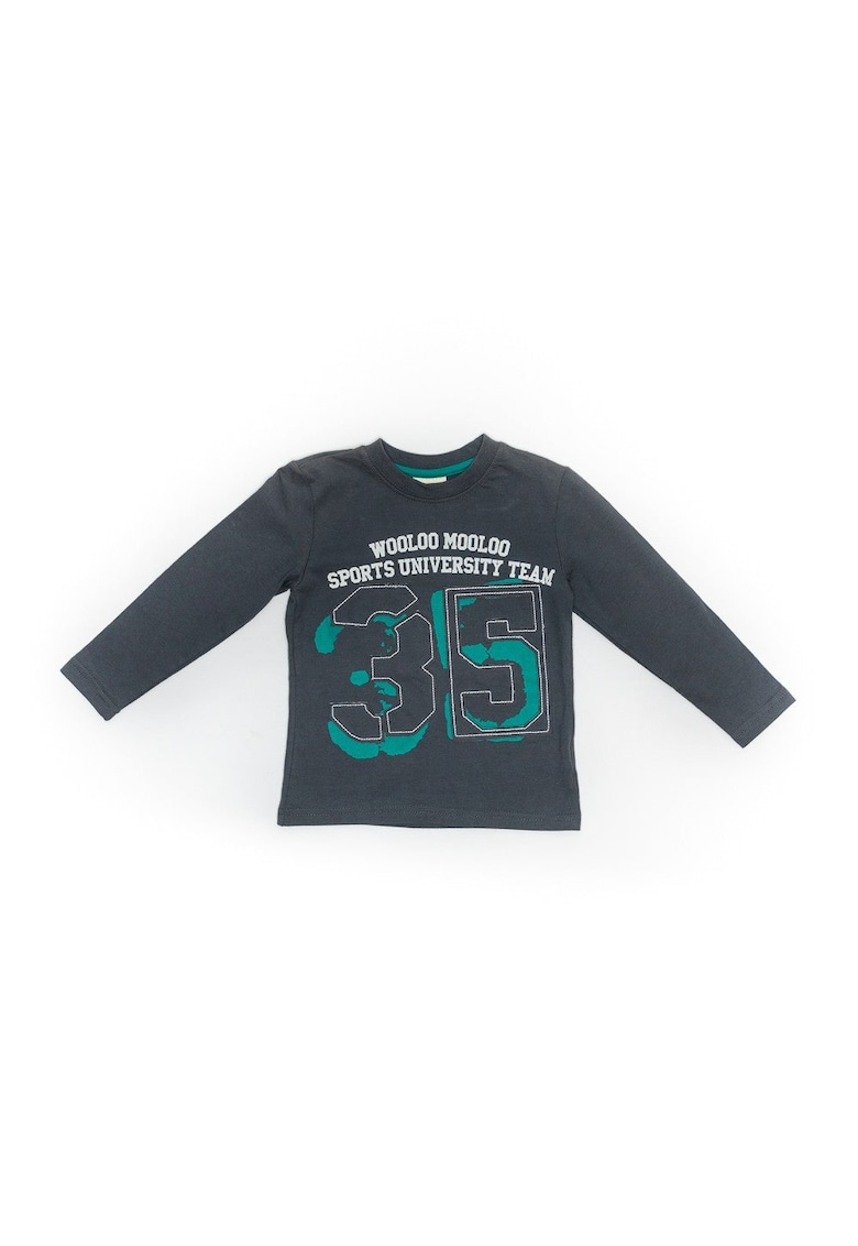 Bluza din bumbac - baieti - Number 35 - 48720 - Gri inchis -