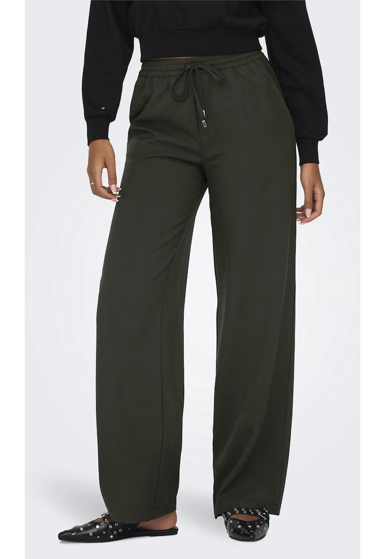 Pantaloni dama - Poliester - Gri inchis Pantaloni dama - Poliester - Gri inchis