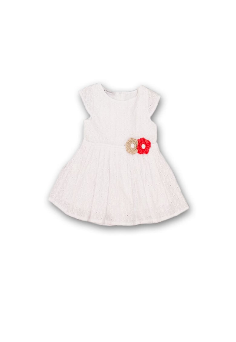 Bluza de vara - cu floricele - 51431-1 Alb - Alb