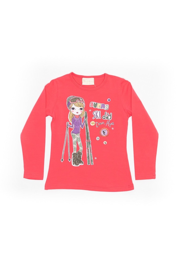 Bluza cu imprimeu - fete -  Ski Day - 21840