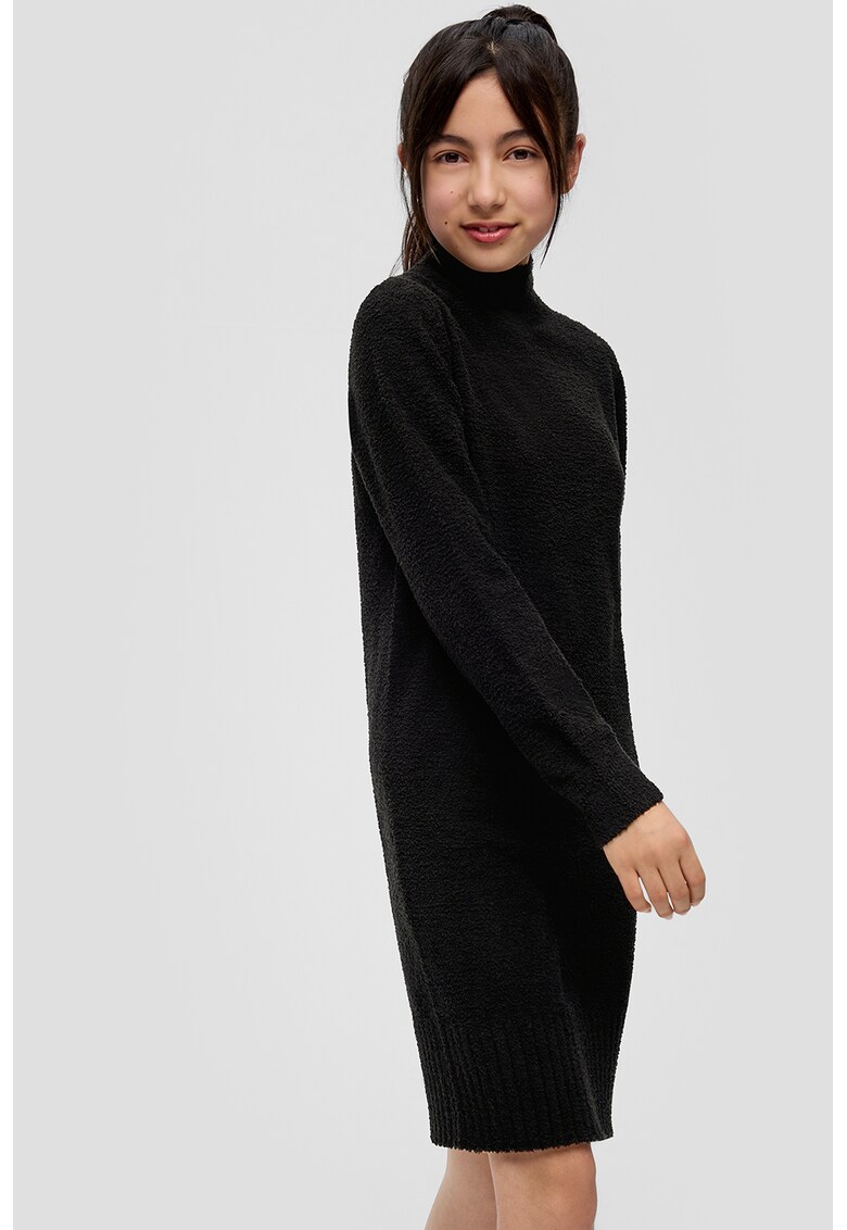Rochie-pulover scurta - Negru