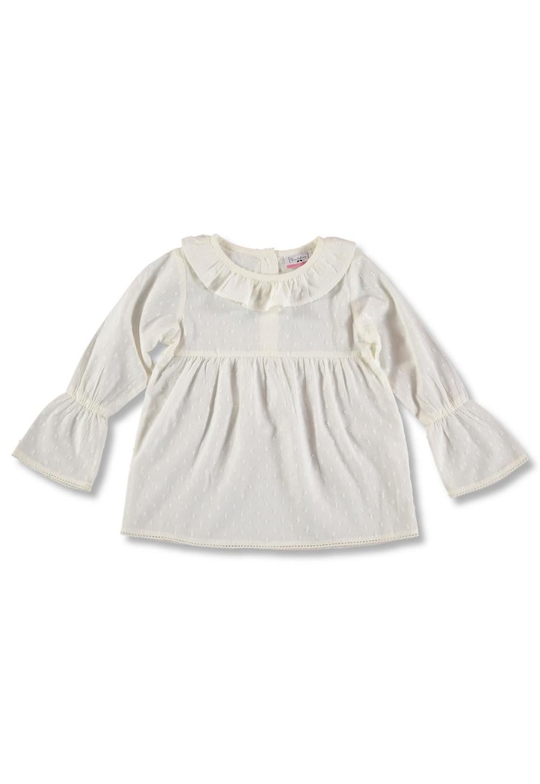 Bluza eleganta fetite - din bumbac - 60871 - Ivoire - Bluza eleganta fetite - din bumbac - 60871 - Ivoire -