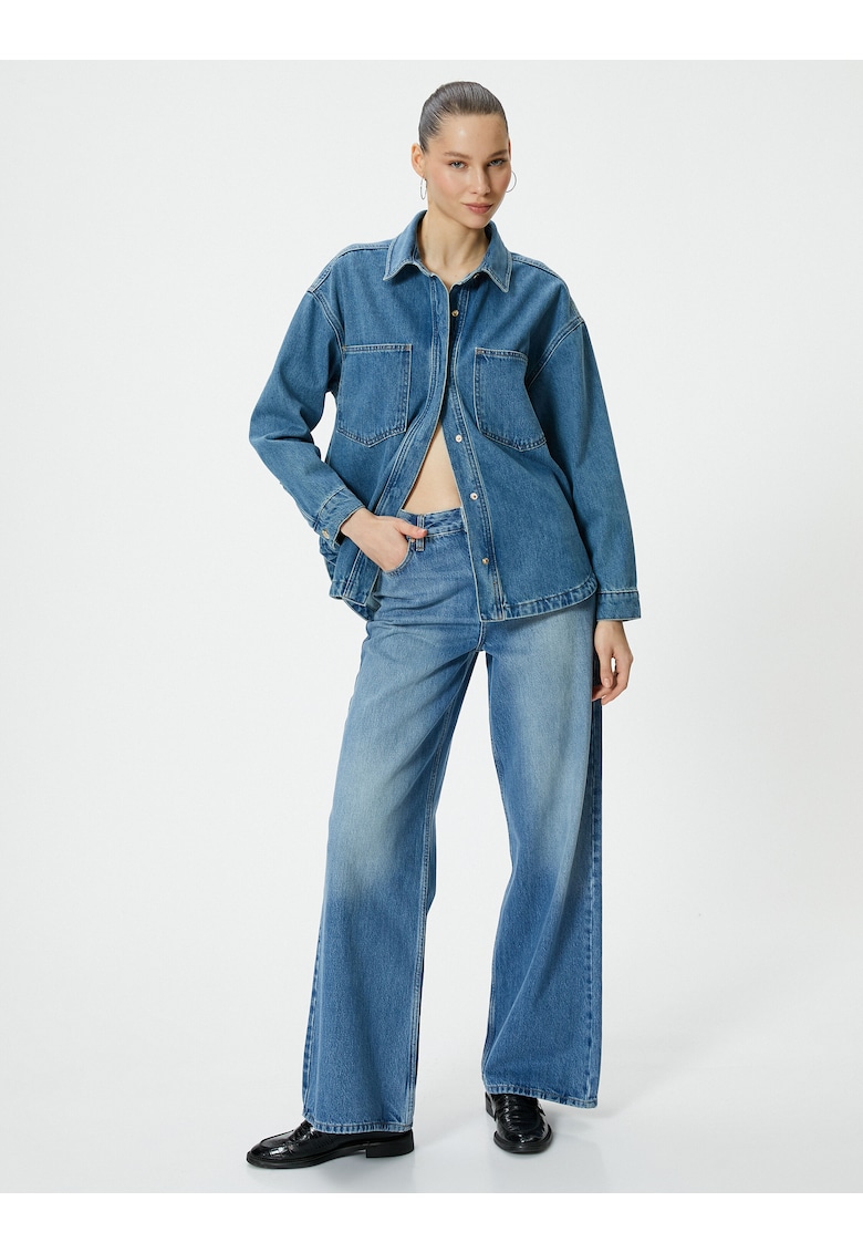 Jacheta relaxed fit din denim