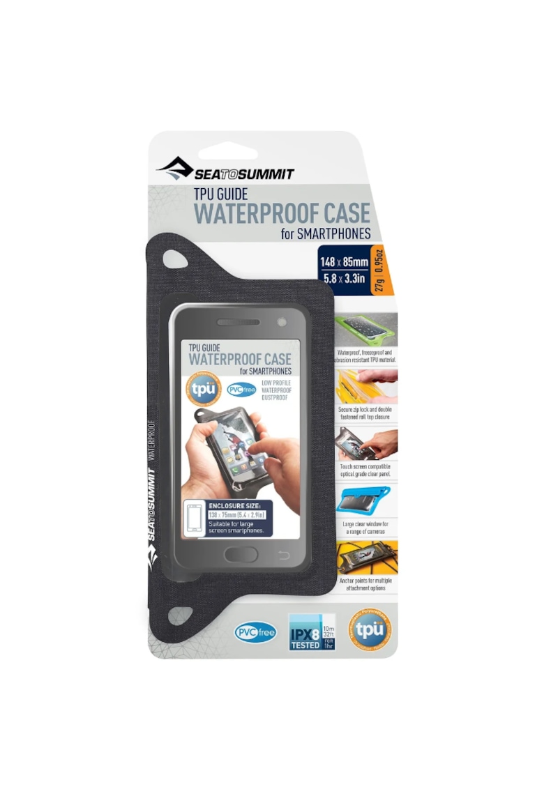 Carcasa TPU impermeabila Smart Phones - 14.8x8.5 cm - negru