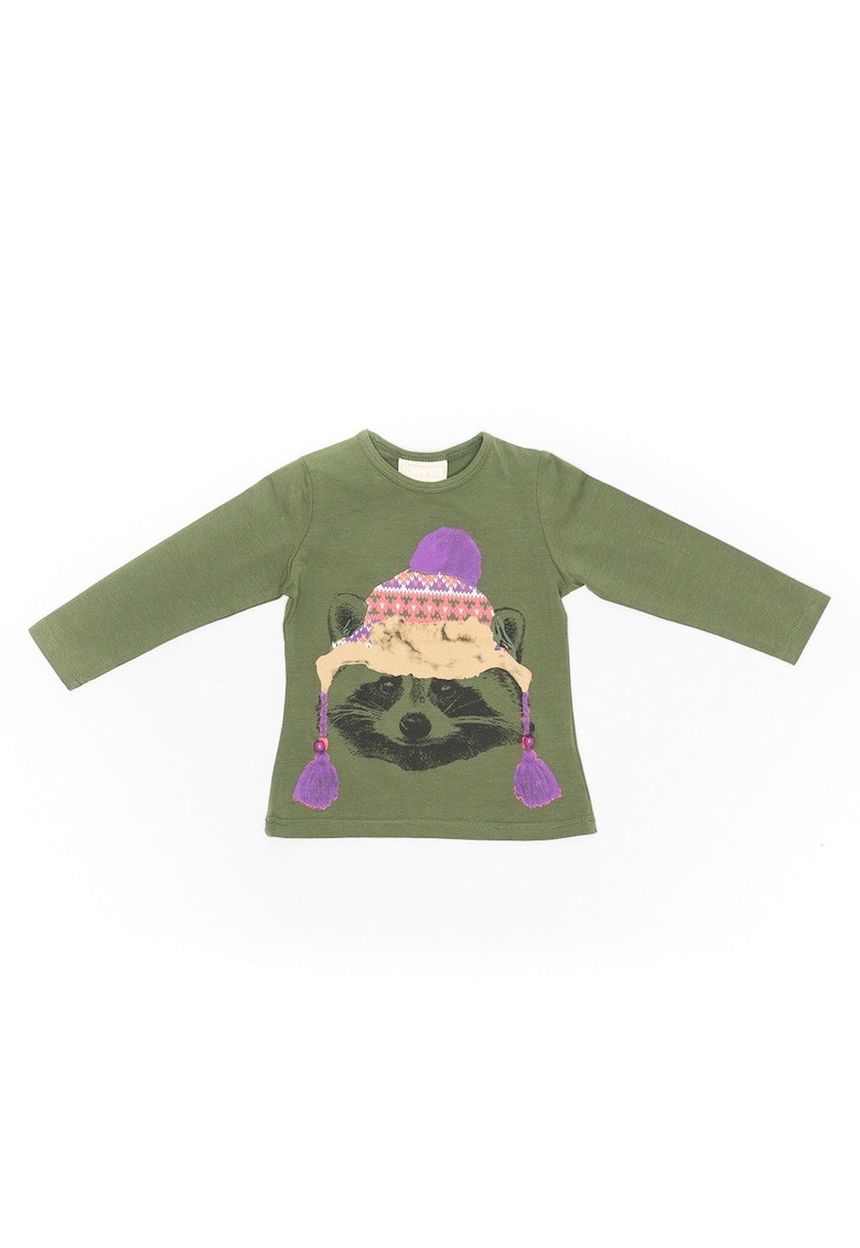 Bluza din bumbac - fete - maneca lunga - 24840