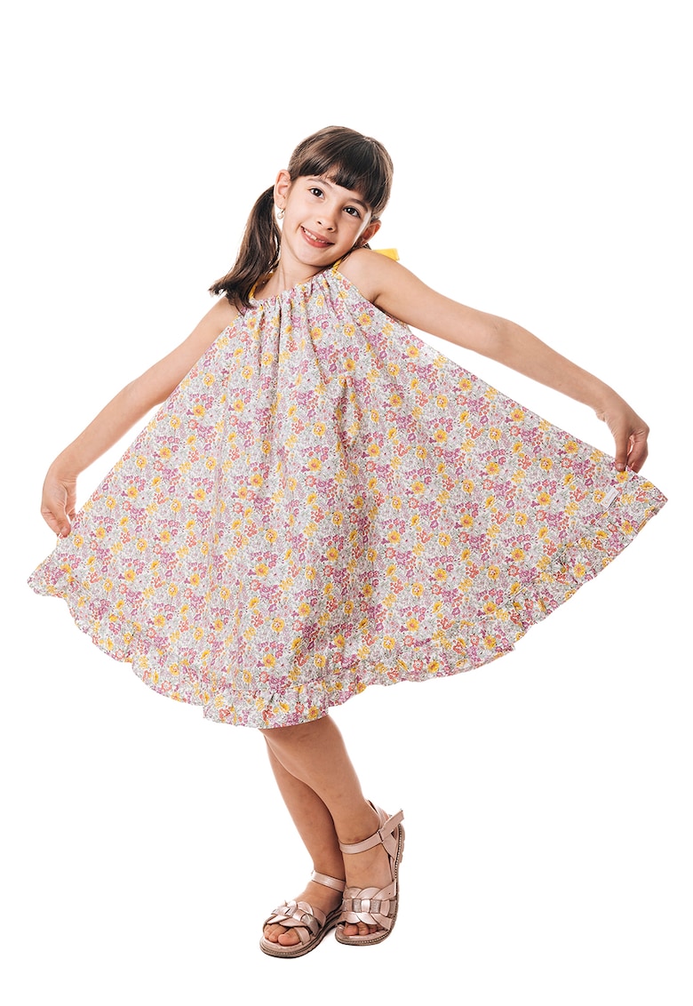 Rochie de bumbac cu model floral