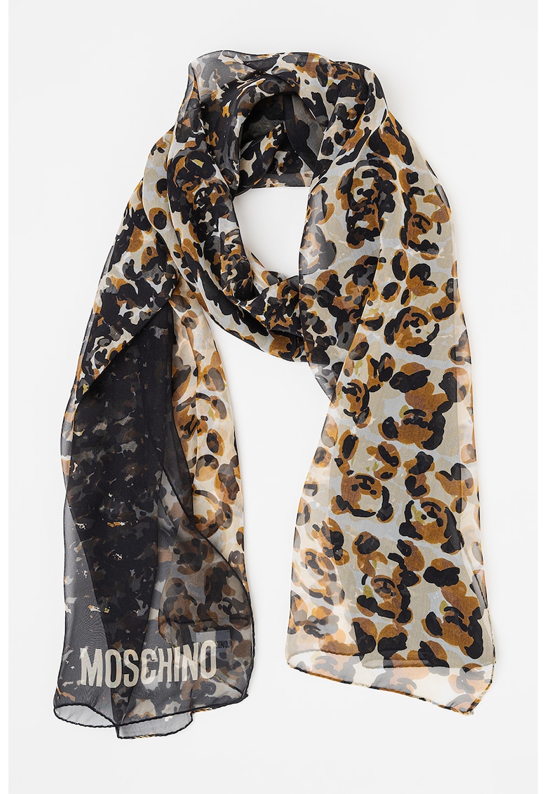 Esarfa de matase cu imprimeu