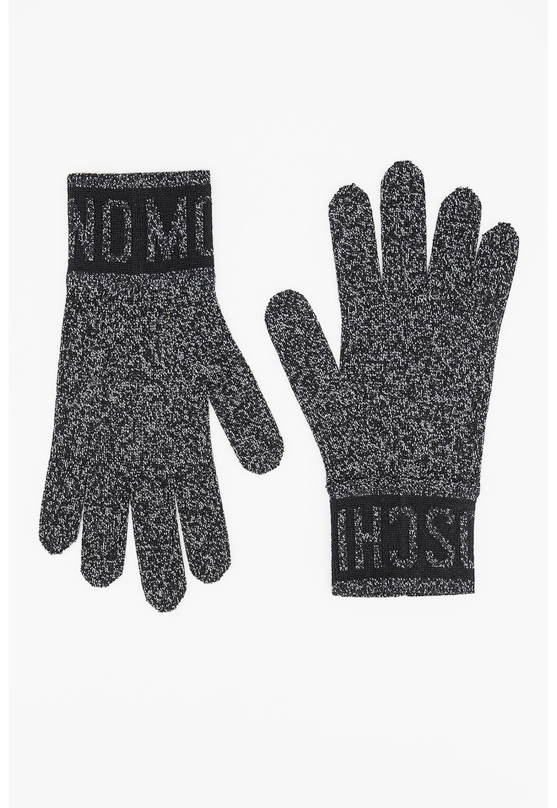 Manusi din amestec de lana cu aspect stralucitor