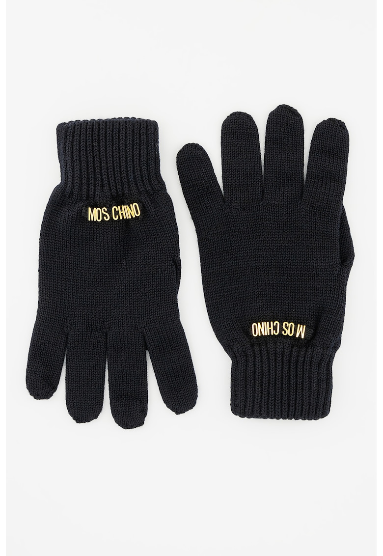 Manusi tricot din amestec de lana