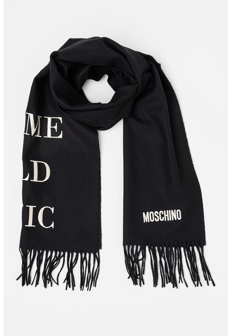 Fular de lana cu franjuri Fular de lana cu franjuri