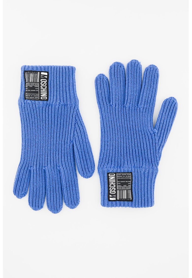 Manusi de lana cu aplicatie logo