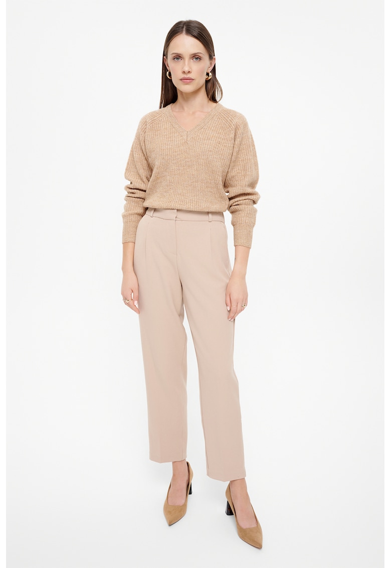 Pantaloni eleganti cu buzunare oblice