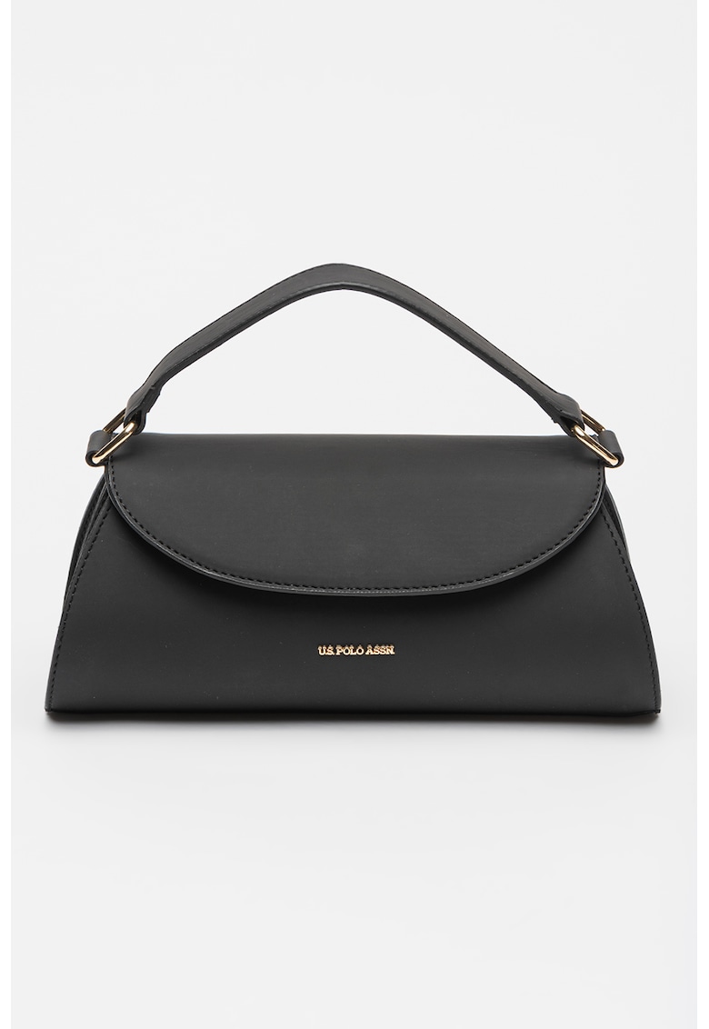 Geanta din piele ecologica cu bareta detasabila de umar