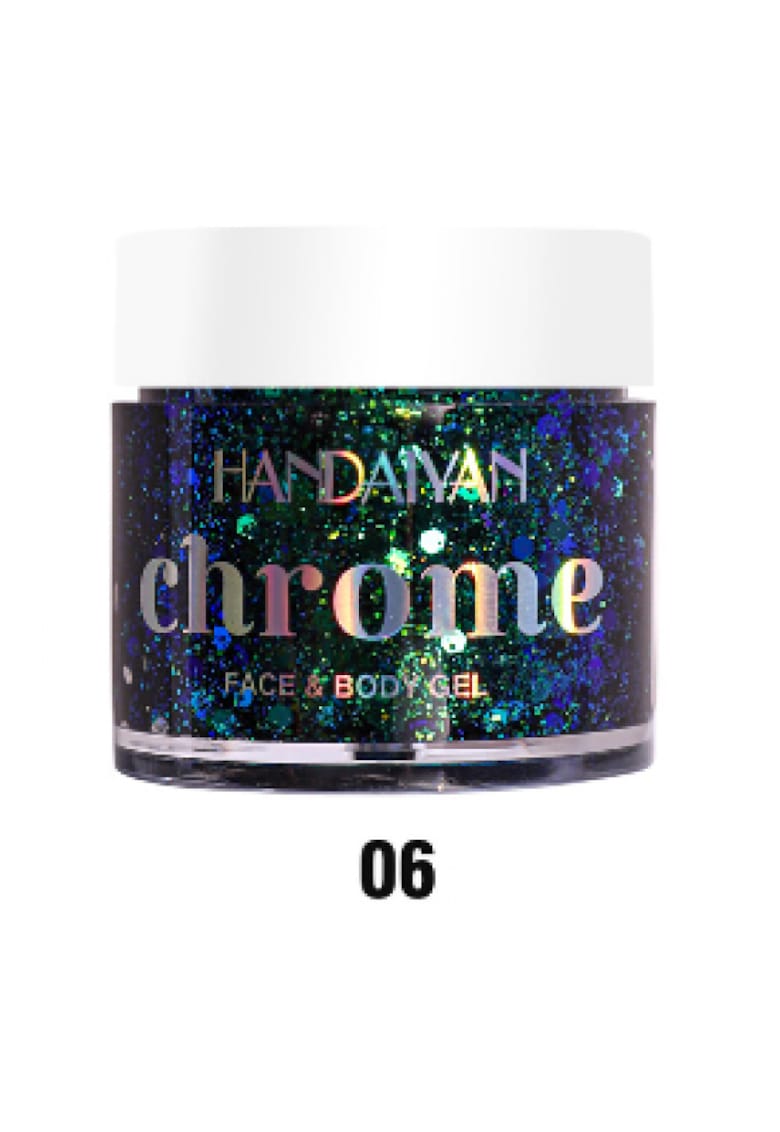 Glitter gel pentru fata si corp - Chrome - 32 g