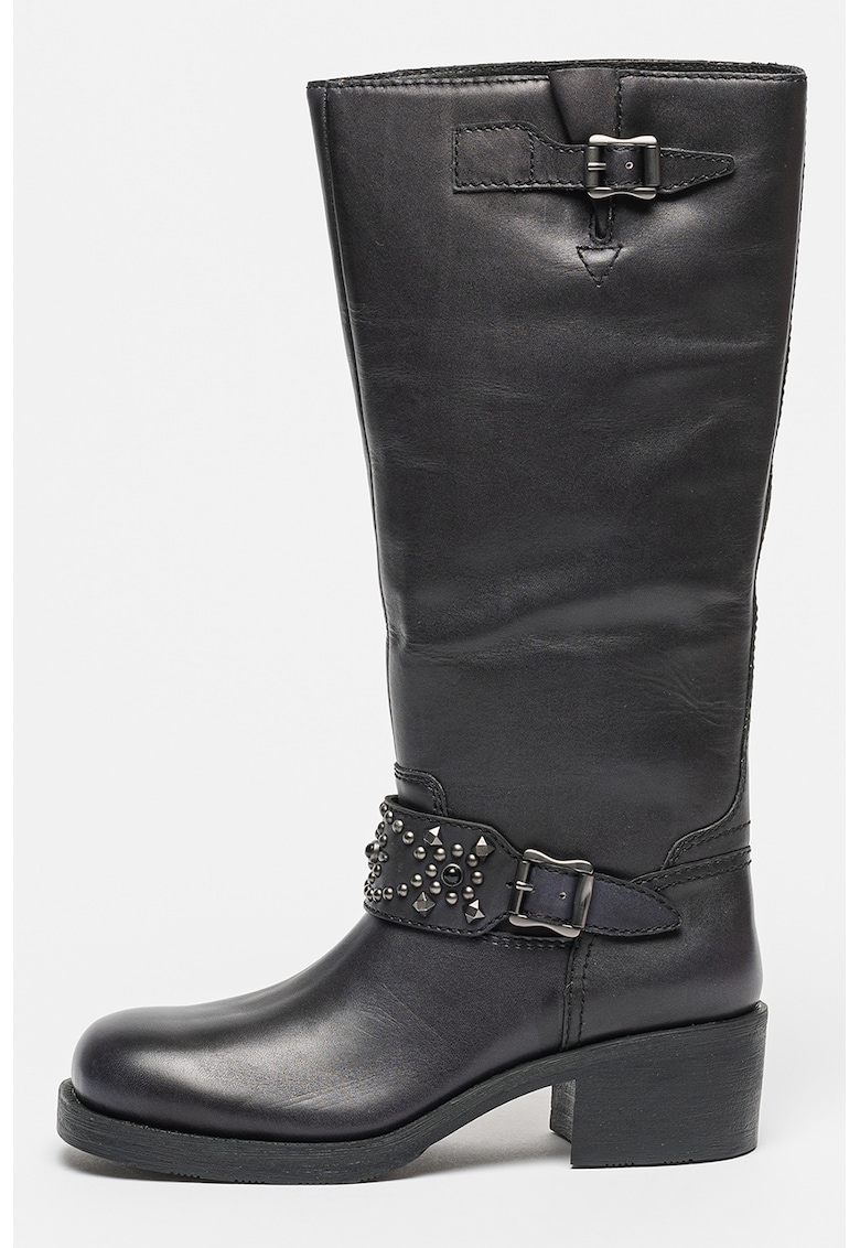 Cizme de piele inalte pana la genunchi Tribal