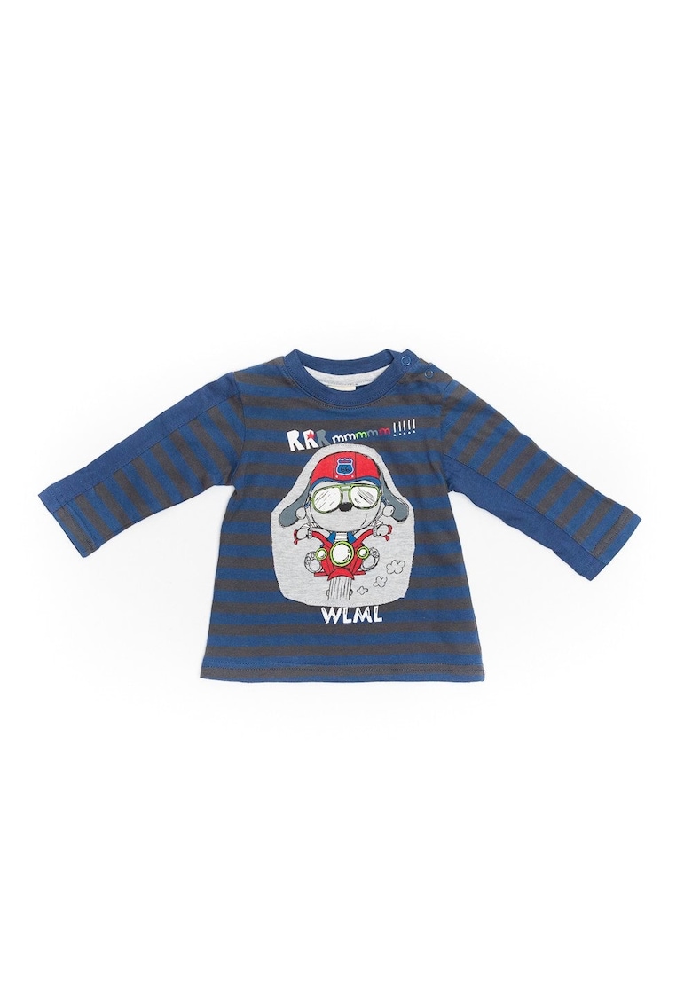 Bluza cu dungi - 21540 - Albastru