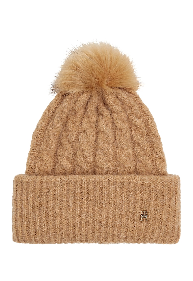 Caciula cu ciucure si model torsade