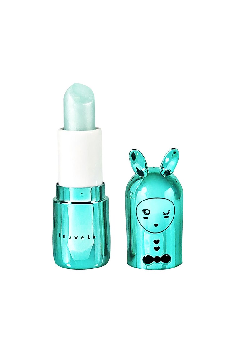 Balsam de buze cu sclipici pentru copii - Turquoise - cu parfum de Cupcake - 3.5 gr