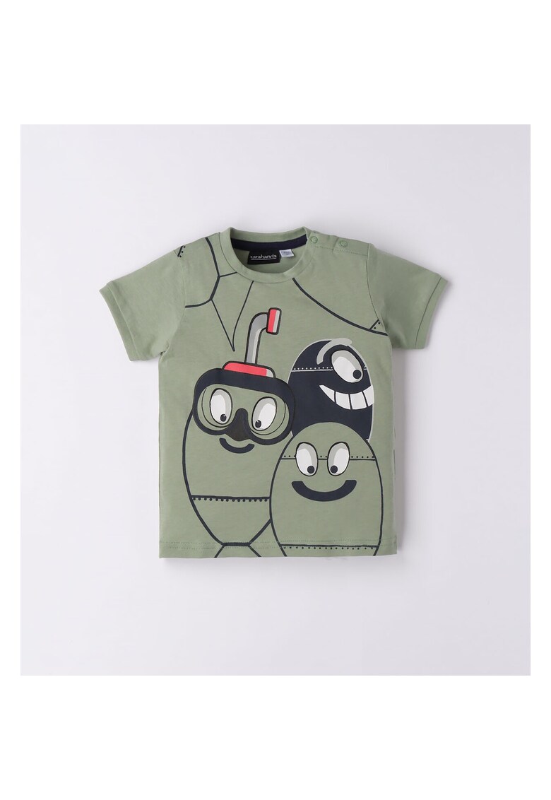 Tricou cu imprimeu pentru baiat - 0.6510 - Kaki