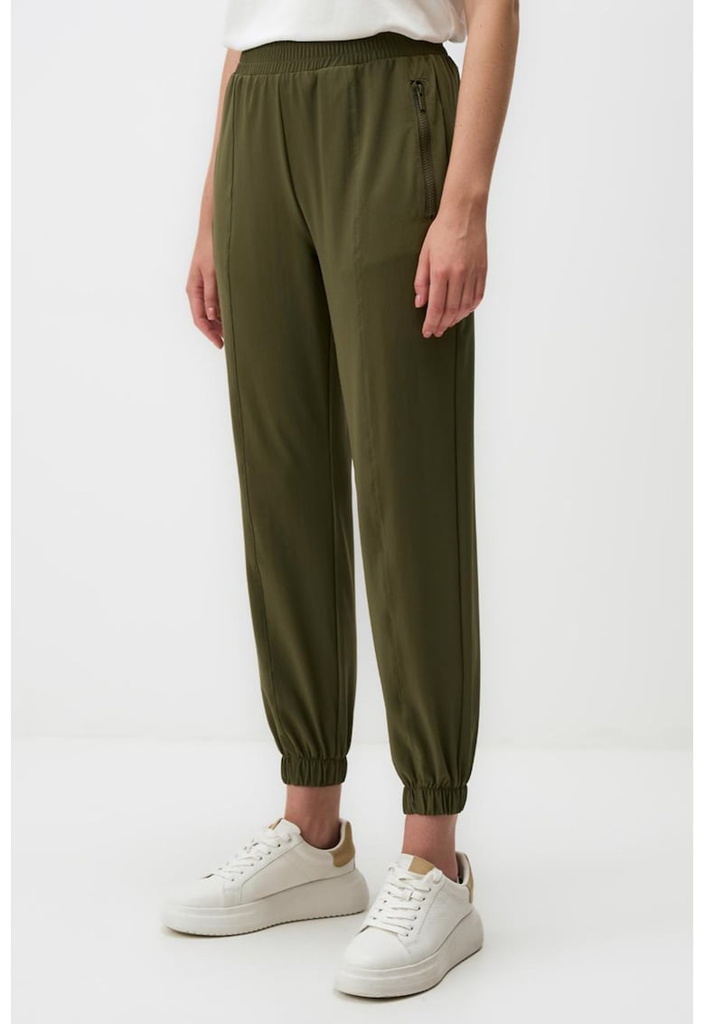 Pantaloni jogger cu talie inalta