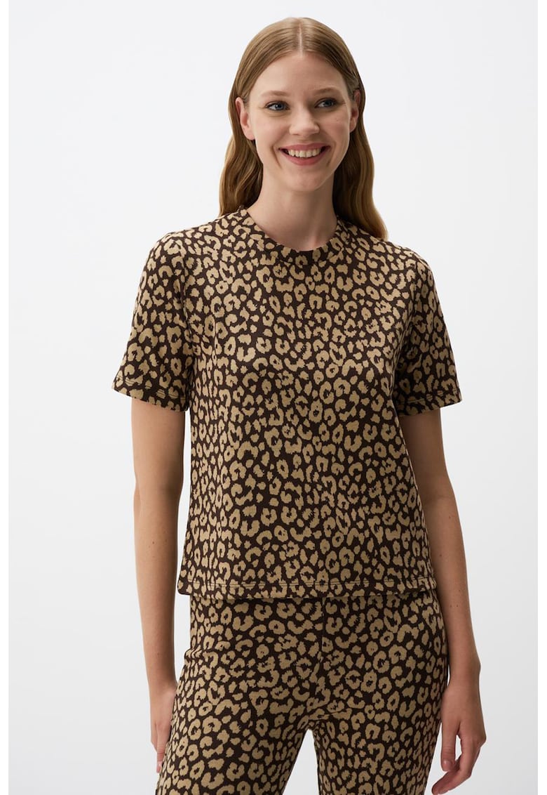 Bluza lejera cu animal print