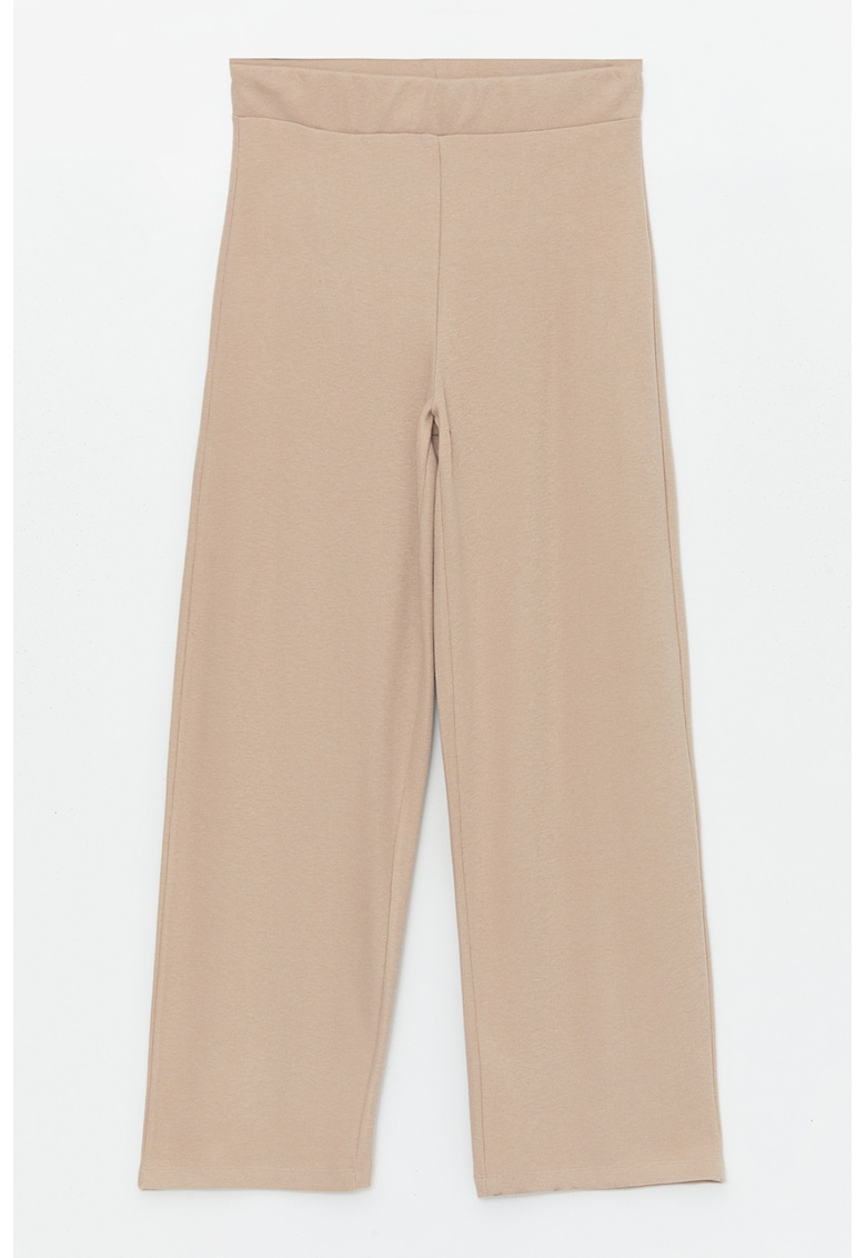 Pantaloni cu croiala ampla si talie elastica