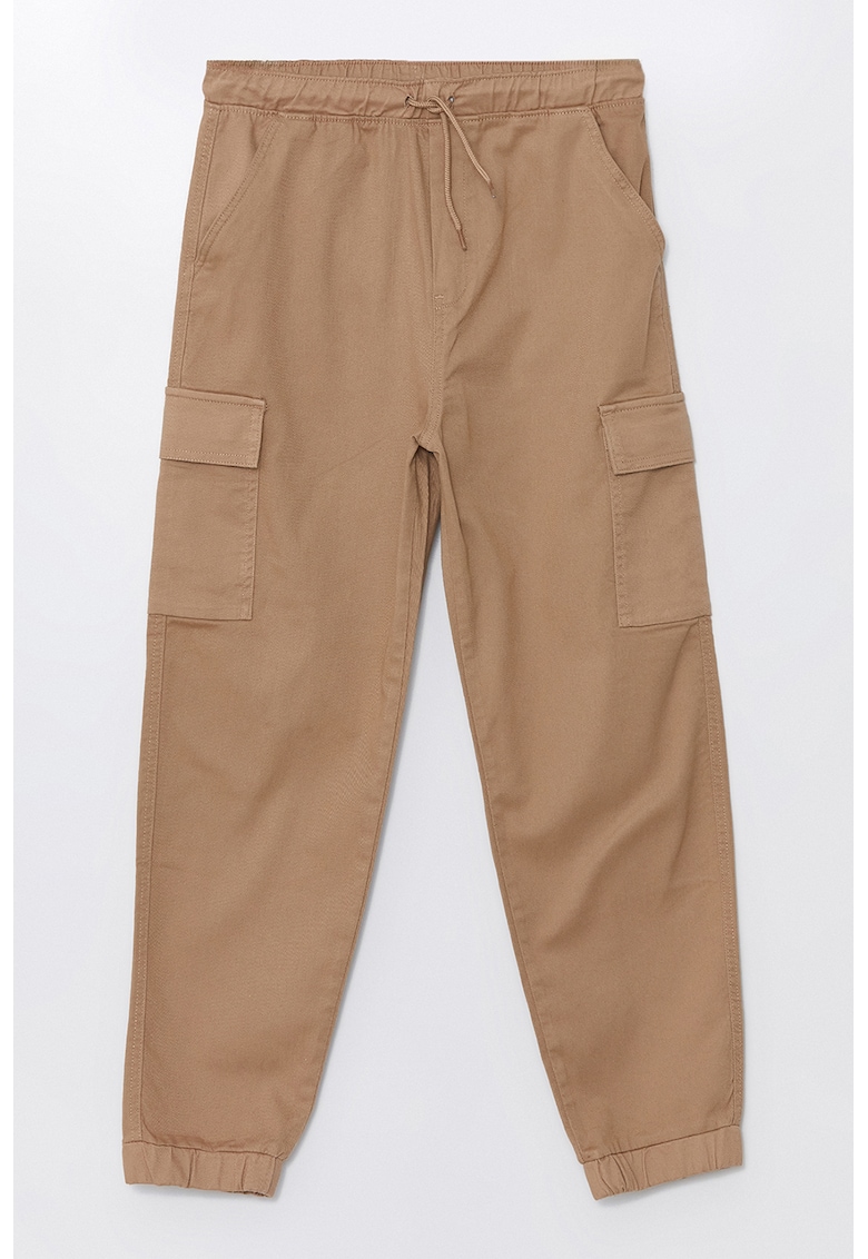 Pantaloni cargo cu talie ajustabila