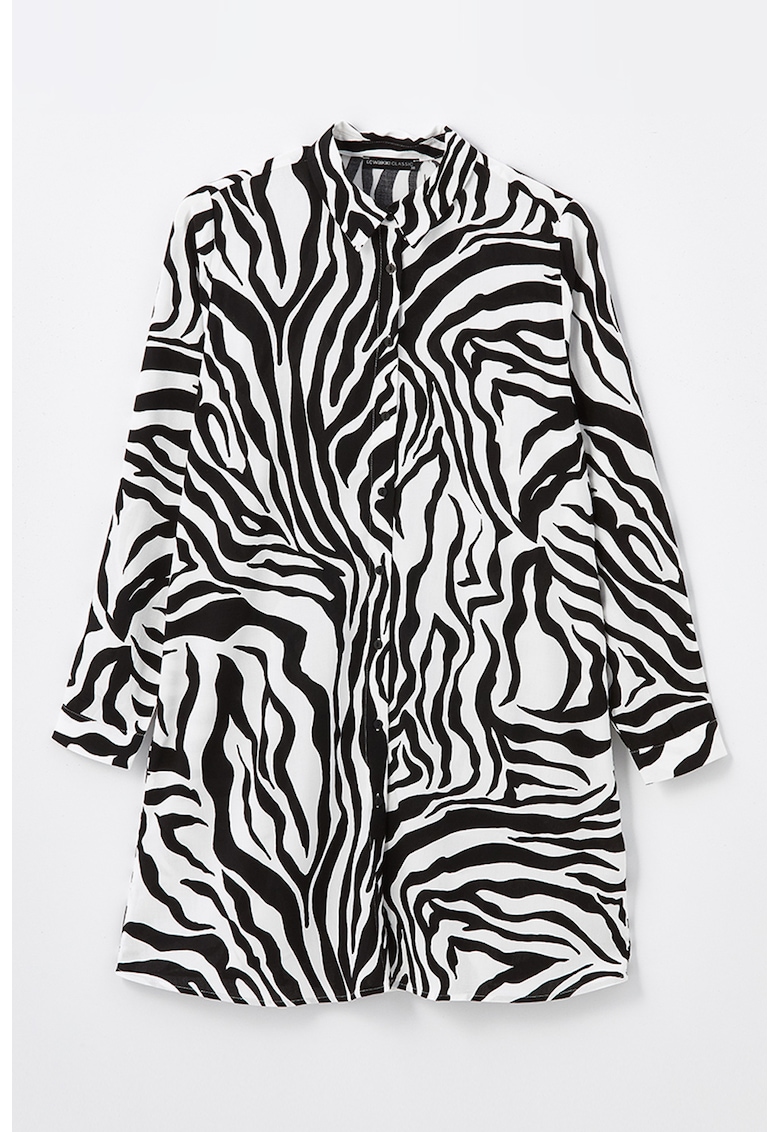 Rochie-camasa cu imprimeu cu zebra