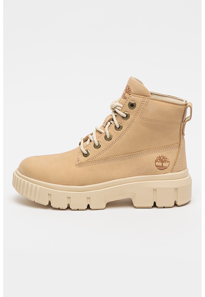 Timberland Ghete de piele nabuck Greyfield - Bej deschis
