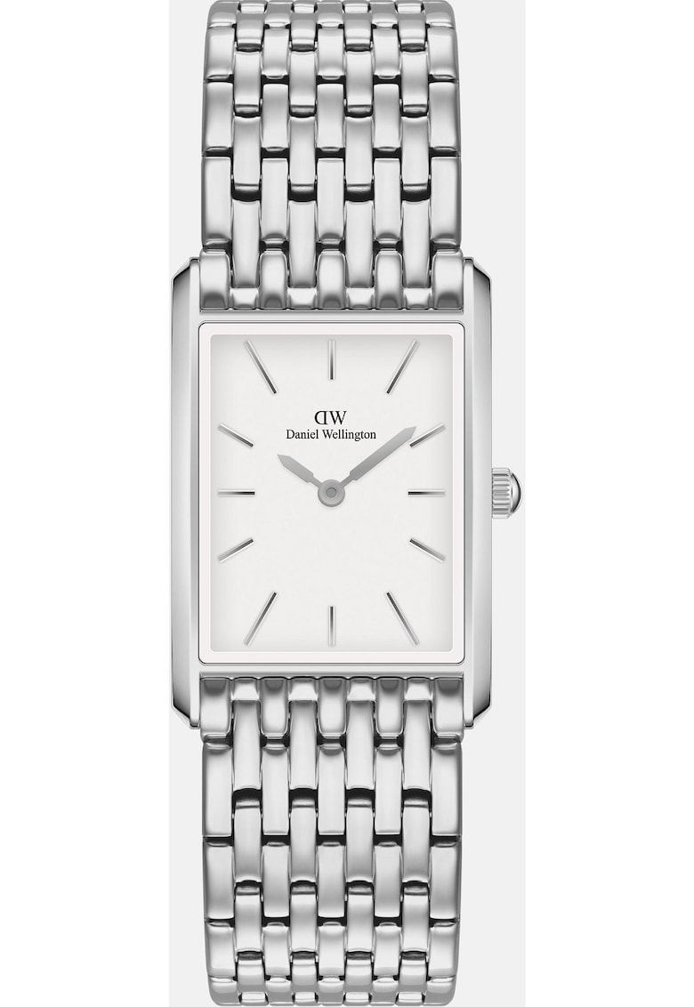 Ceas Bound - bratara otel inoxidabil - argintiu - cadran alb - rezistent la apa 3 ATM