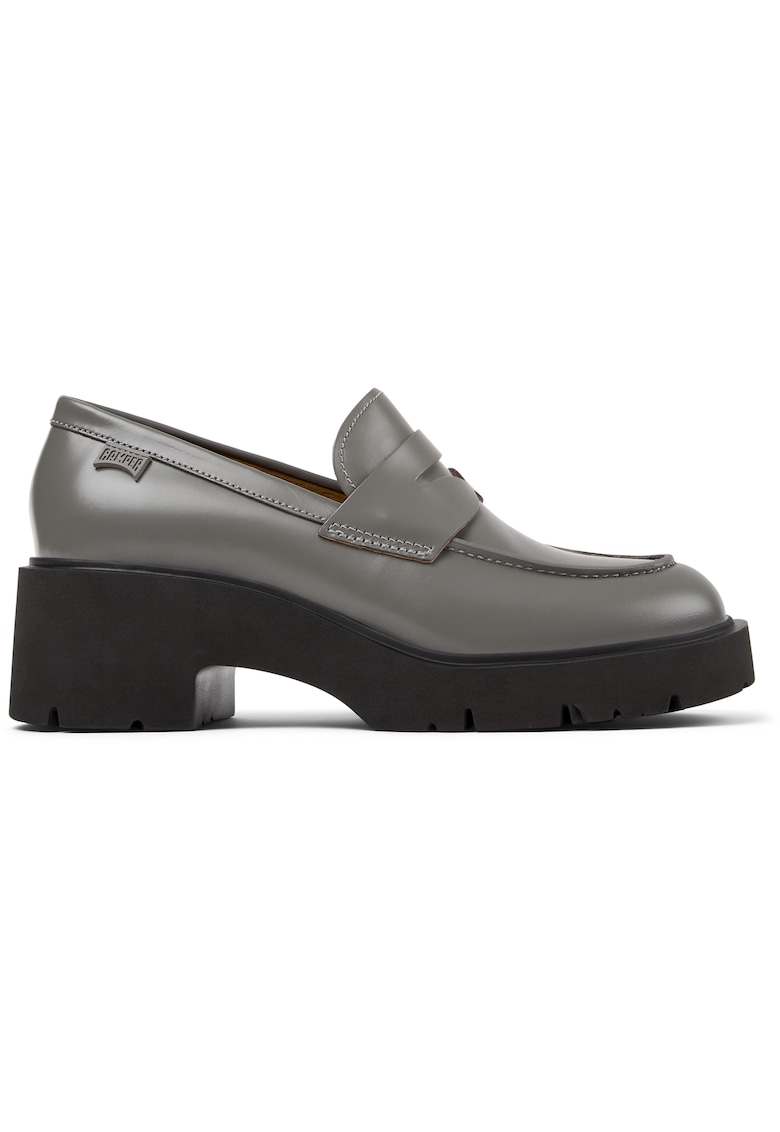 Pantofi loafer de piele cu toc masiv Milah 1159