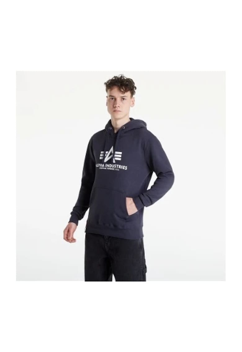 Hanorac albastru pentru barbati Basic Hoody