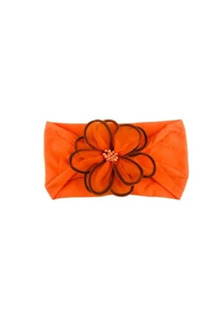 Bentita Lata Model Passion Flower - Uni - Textil - Fete - 0-12 luni - Portocaliu