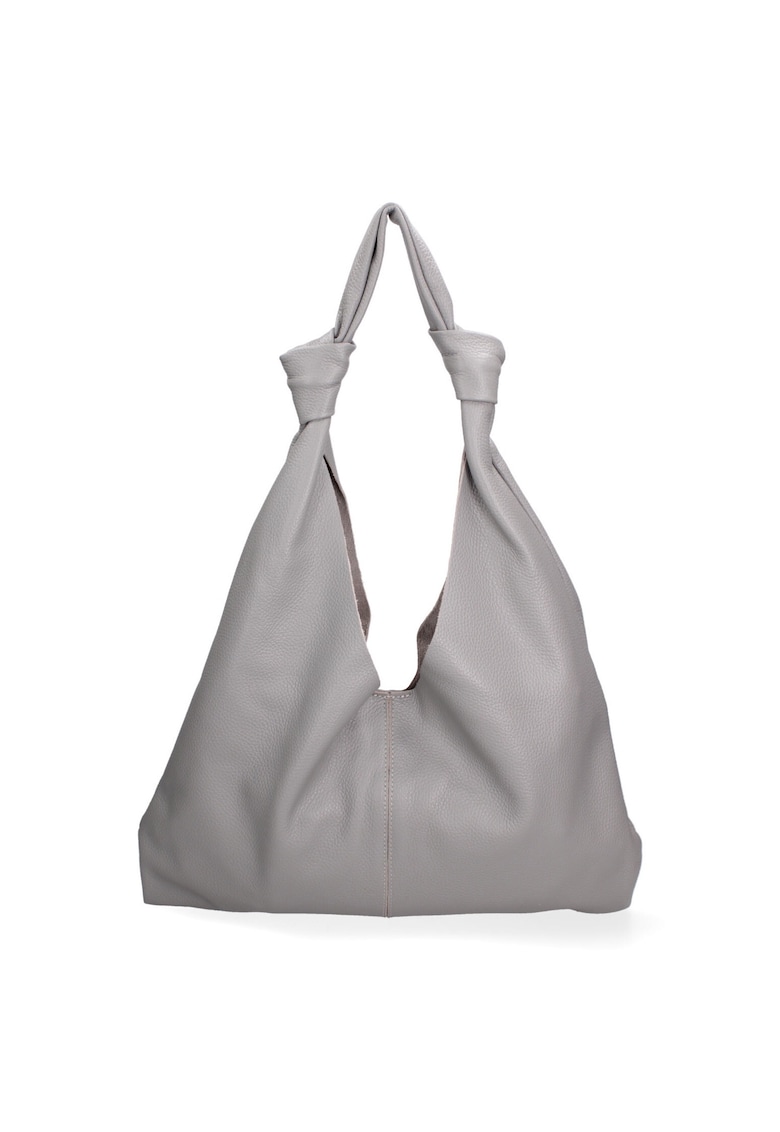 Geanta din piele cu bareta de umar si etui cu fermoar