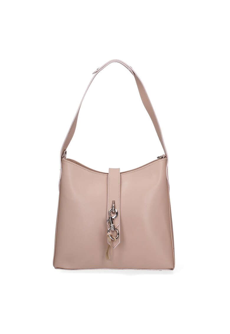 Geanta din piele cu bareta de umar detasabila