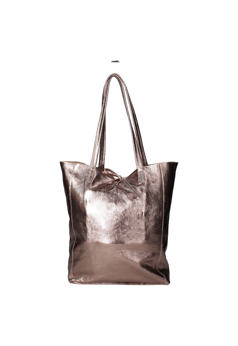 Geanta tote din piele cu model uni 168059