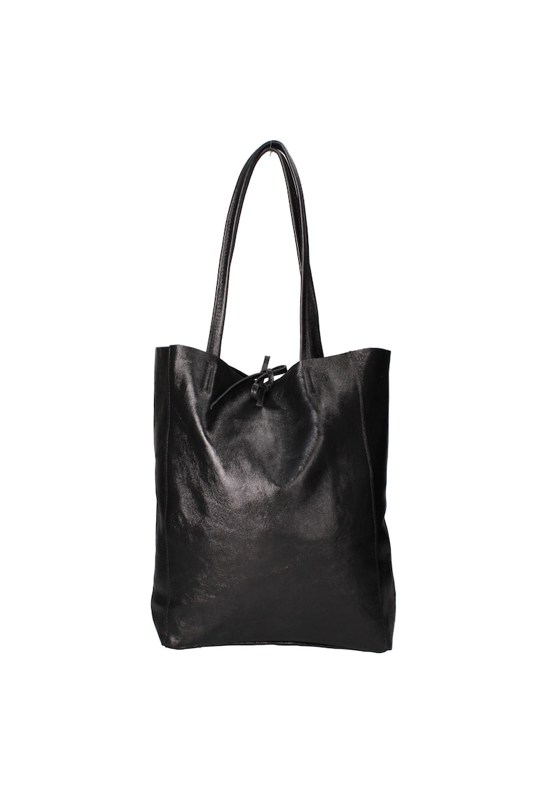 Geanta tote din piele cu model uni 168059