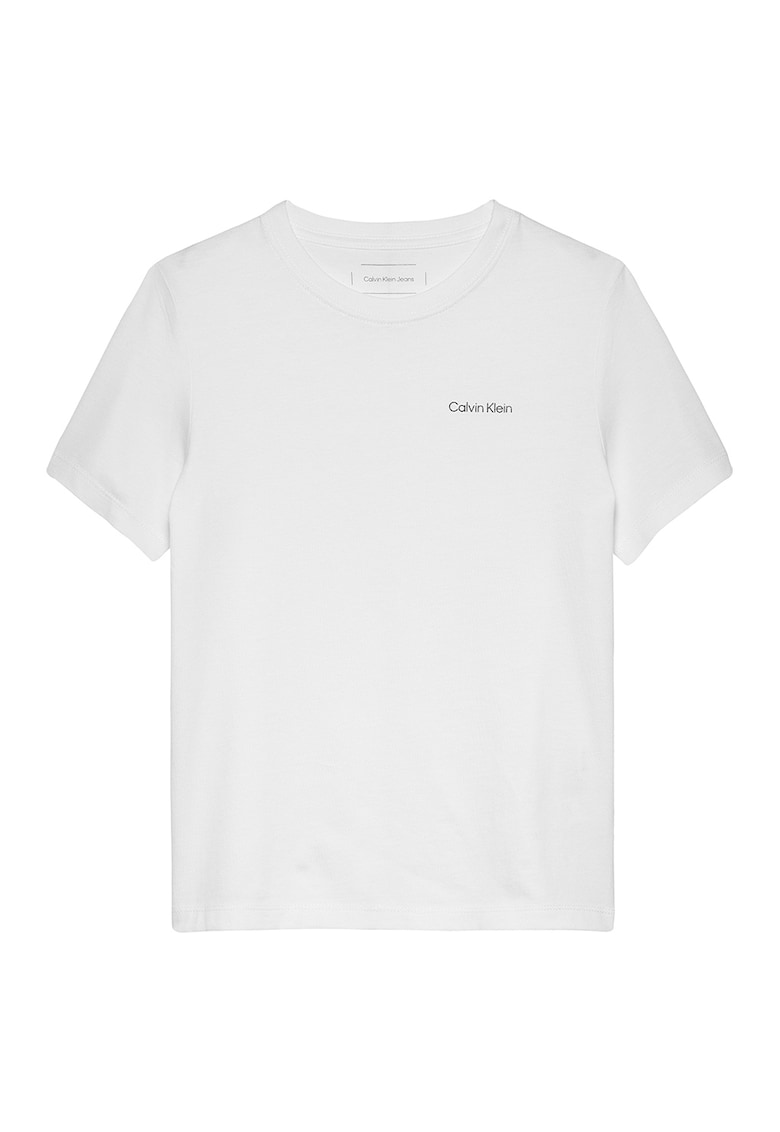 Tricou cu logo - Alb optic