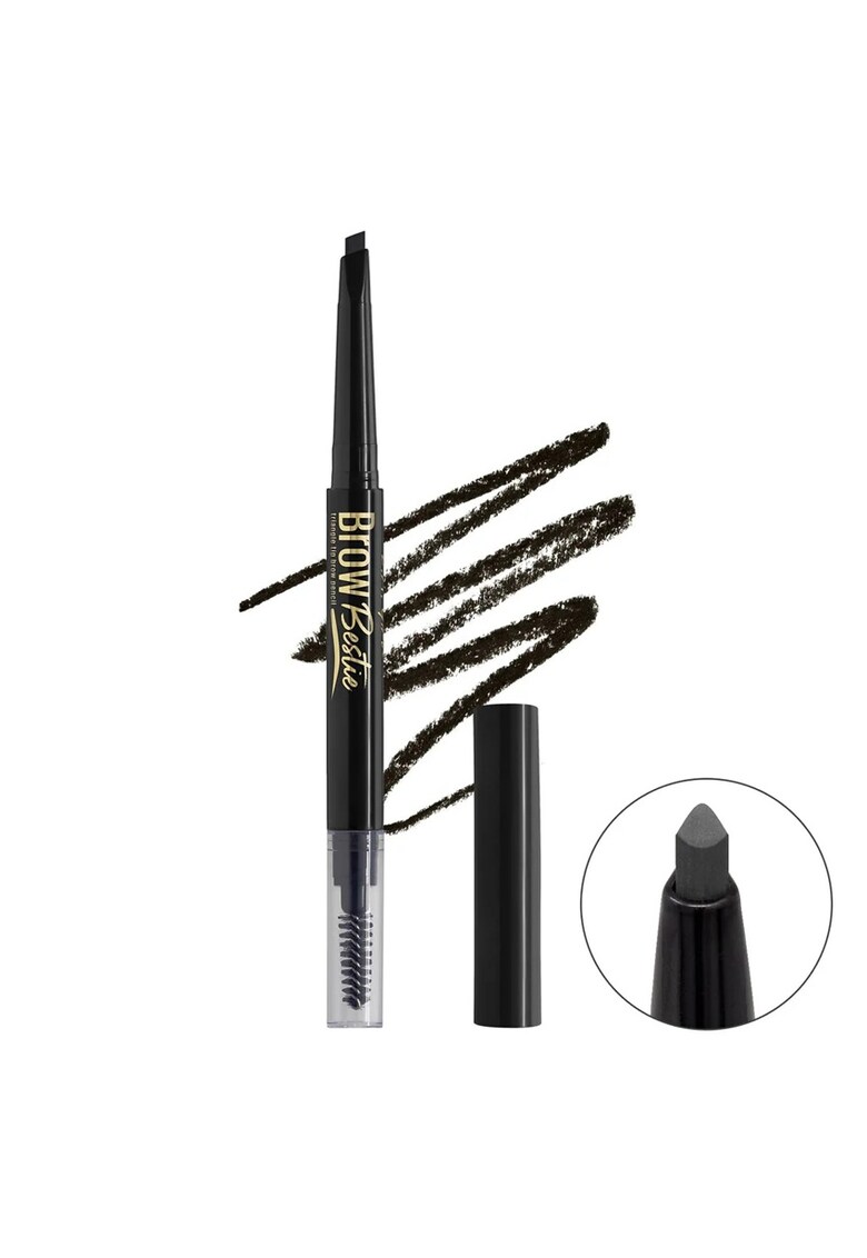 Creion de sprancene  Brow Bestie Triangle Tip Brow Pencil GBP 378 Black Brown - 0.25g