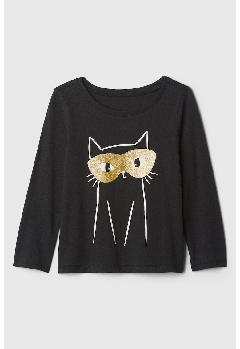 Bluza de bumbac cu imprimeu grafic