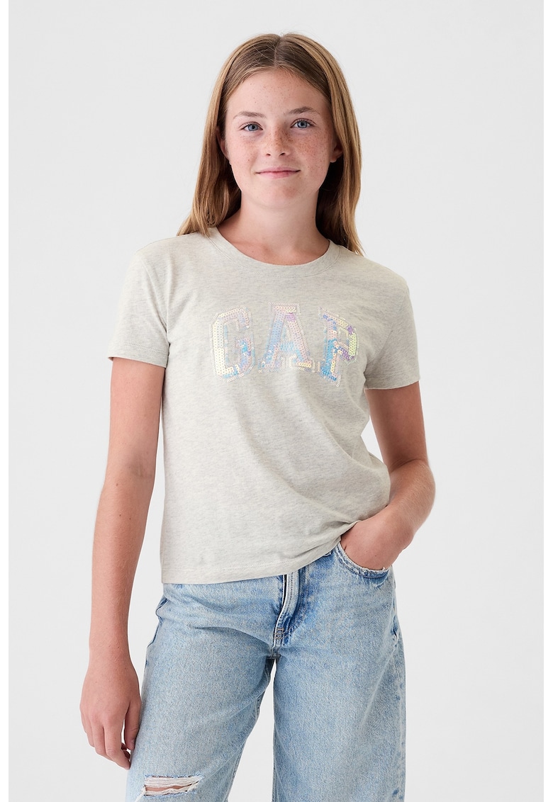 Tricou de bumbac organic cu paiete