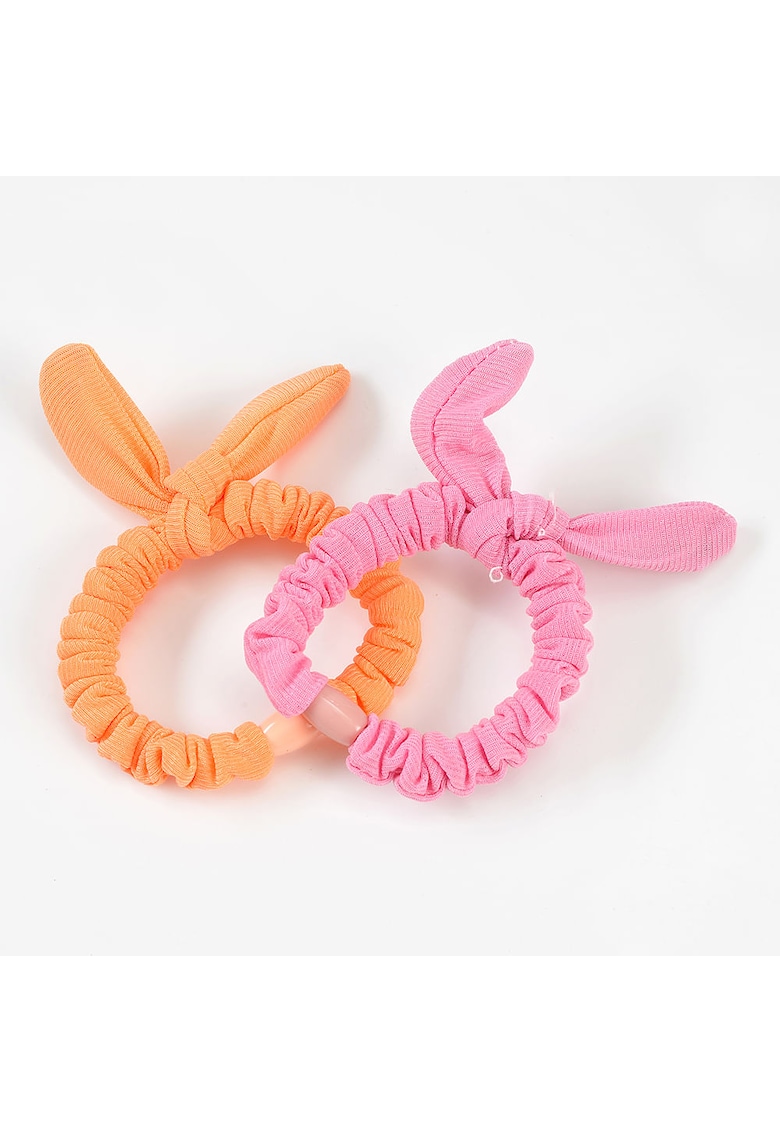 Set 2 elastice de par roz si portocaliu Set 2 elastice de par roz si portocaliu